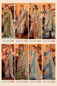 Impresionante Morpankh Manipuri Temple Patta Art Print Saree-Sari indio tradicional tejido a mano-Todos los eventos - Product Image 4