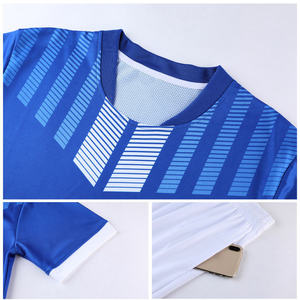 ชุดเสื้อฟุตบอลคุณภาพสูง ปี 2024 ปรับแต่งได้ แห้งเร็ว สีตามสั่ง โลโก้สปอนเซอร์ เทคโนโลยีการตัดอัตโนมัติ สำหรับผู้ใหญ่ 100% - Product Image 2