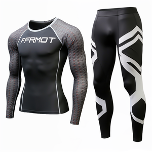 Customized Unisex MMA Rash Guard Long Pants <b>Compression</b> Shirts Set Surfing Rash <b>Vest</b> for Men & Women-Martial Arts Wear - Product Image 5