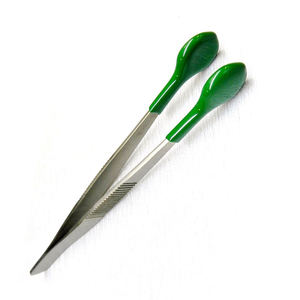 แหนบลูกปัด4.5 "จับลูกปัดแหนบแมตต์เสร็จสิ้นสแตนเลสหยิบแหนบและจับเส้นใย - Product Image 5