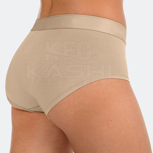 Culotte de bikini en coton doux pour femme, tissu respirant, coupe confortable, matière extensible, effet lavé, taille haute, durable - Product Image 5