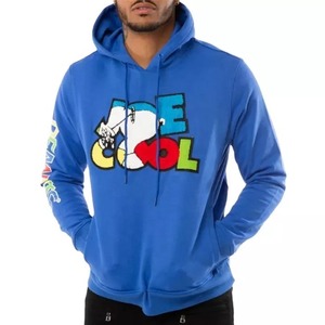 Sudadera con capucha y cremallera de gran tamaño para hombre con letras bordadas personalizadas Contraste de colores Cremallera de cara completa para invierno - Product Image 2