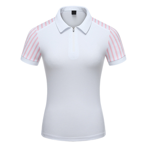 Algodón de manga corta de calidad superior para mujer, para Polo, camisa de tenis deportiva de punto transpirable, insignia, ropa de tenis informal - Product Image 4