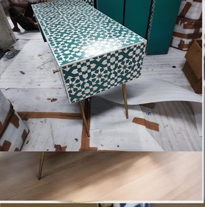 Mueble Moderno Personalizado con Incrustaciones de Hueso Pulido, Diseño Floral, Muebles de Alta Calidad para Sala de Estar, Dormitorio y Comedor - Product Image 3