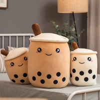 Lot de 25 jouets promotionnels en forme de tasse Boba avec oreiller en peluche pour enfants