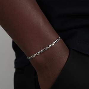 <b>Silver</b> 3MM Cuban Link Chain <b>and</b> <b>Bracelet</b> Bundle for Gift Occasions - Product Image 5