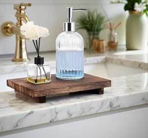 Écologique Égouttoir pour évier de cuisine Porte-savon en bambou Porte-savon en bois pour douche Salle de bain - Product Image 6