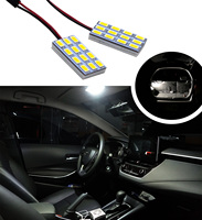 Lampe de dôme à LED 12SMD 5630 pour intérieur, adaptateurs DC 12-24V T10/BA9S/Festoon, blanc 6500k/4500k/2700k, universelle, garantie 1 an
