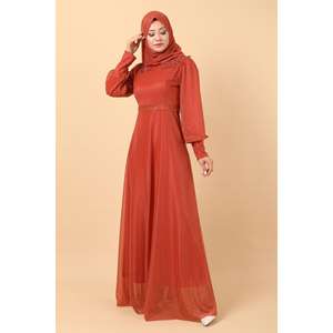 Robe de soirée trapèze pour femme avec détails en dentelle, col rond, courte, pour fête formelle, longueur ras du sol, taille naturelle, XS, strass et perles - Product Image 1