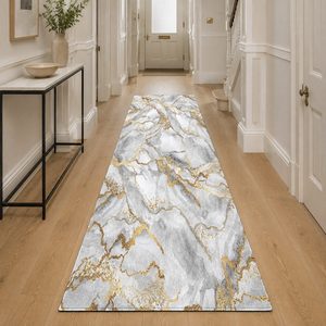 <b>RUGS</b> DEPOT LXDP-0399 Wholesale Grey Silver Vintage Patchwork Digital Printed Machine Washable Chenille Area <b>Rug</b> <b>Non</b> <b>Slip</b> - Product Image 5