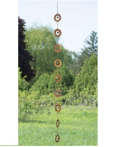 Cadena de lluvia de metal moderna para decoración de jardín o adorno de jardín en acabado elegante con calidad duradera en pirces baratos - Product Image 4