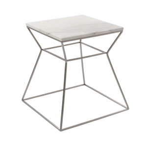 Mesa de Centro Duradera con Base de Metal y Tapa de Mármol, Diseño Razonable, Mesa de Café para Decoración del Hogar - Product Image 3