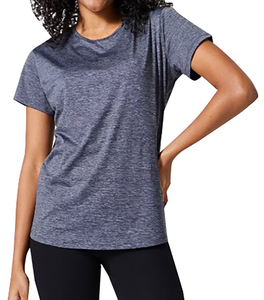 Camiseta de secado rápido de alta calidad para mujer de lujo, diseño personalizado, botón de cuello redondo, servicio OEM, ropa de algodón 100% sólido 3D a granel - Product Image 6