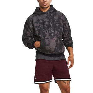 Sudadera con Capucha Tie Dye de Invierno para Hombre, de Algodón Grueso, Estampado Tie Dye, Talla Grande, Impermeable, Color Básico - Product Image 5