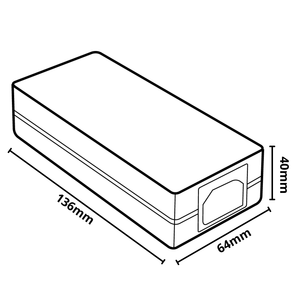 Alimentation universelle stabilisée de transformateur en plastique de 12V 80W 6.5 ampères - Product Image 4