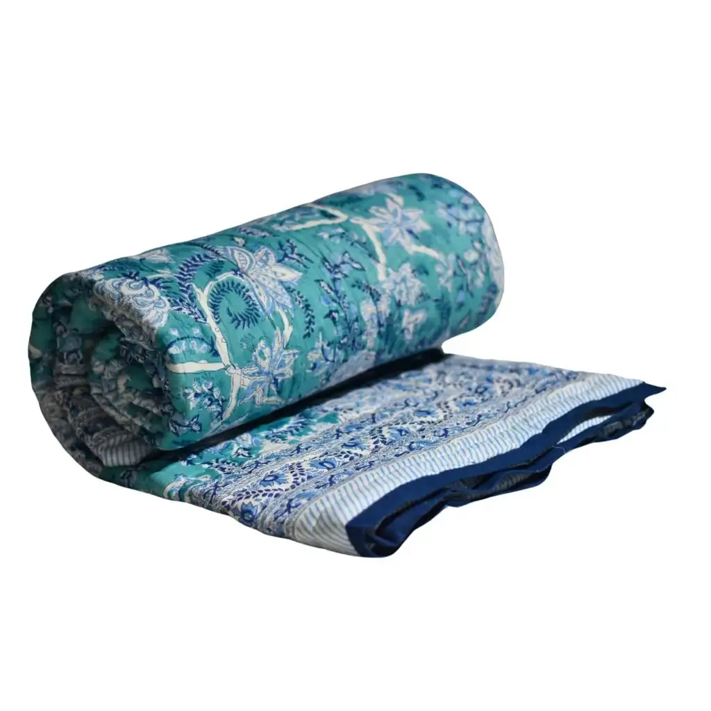 Pure cotton quilt hand made blankets for winter in bulk quantity at affordable prices from Indian supplier