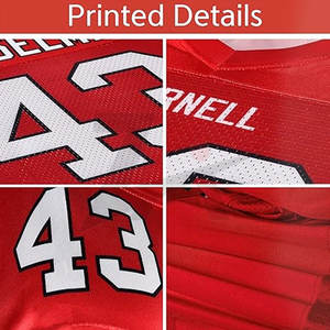 Équipement personnalisé Maillot de football américain Réversible Uniforme de football universitaire Premium Respirant 100% Polyester USA Football Wear - Product Image 4