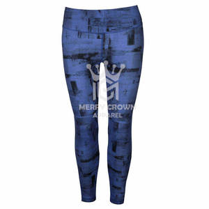 Mallas de sublimación para mujer de alta calidad de fabricante profesional para gimnasio, ropa de mujer, mallas de Yoga con cintura elástica para correr - Product Image 2