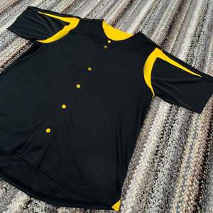 Maillot de baseball softball personnalisé Tissu imprimé par sublimation Chemises de baseball en polyester Maillots de baseball pour hommes bon marché Vente en gros - Product Image 2