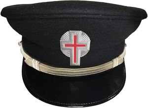 Uniforme de los Caballeros Templarios/ Gorras de Uniforme Tela Plateada Tipo 100% Poliéster Origen Importado Tipo de Ajuste Regular - Product Image 5