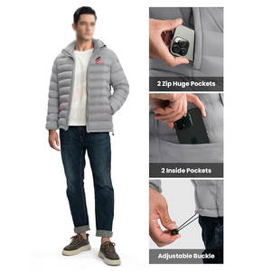 2025 invierno al aire libre adultos uso chaqueta acolchada para hombres precio bajo chaqueta acolchada de secado rápido para hombres - Product Image 4