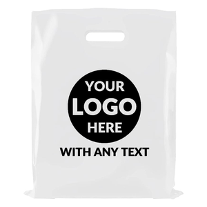 Die Cut Shrink <b>Bags</b> HDPE Recyclable Business Shopping Custom Logo Hand Length Handle Luxury <b>Mylar</b> Combo Set - Product Image 5