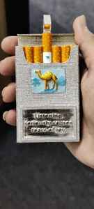 จี้เงิน925ที่กำหนดเองสำหรับผู้ชายสไตล์โบราณ Moissanite กล่องบุหรี่เครื่องประดับ Studded ของขวัญวันเกิดที่สมบูรณ์แบบสำหรับเขา - Product Image 4