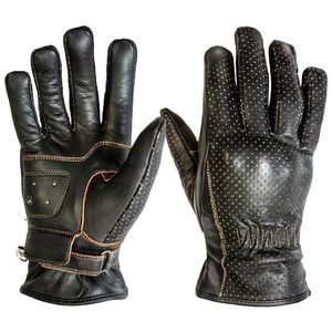 Winter Custom Breathable Waterproof Motorbike Perforated Leather Gloves Unisex Motorcycle Auto Racing Sport <b>Protector</b> - Product Image 1