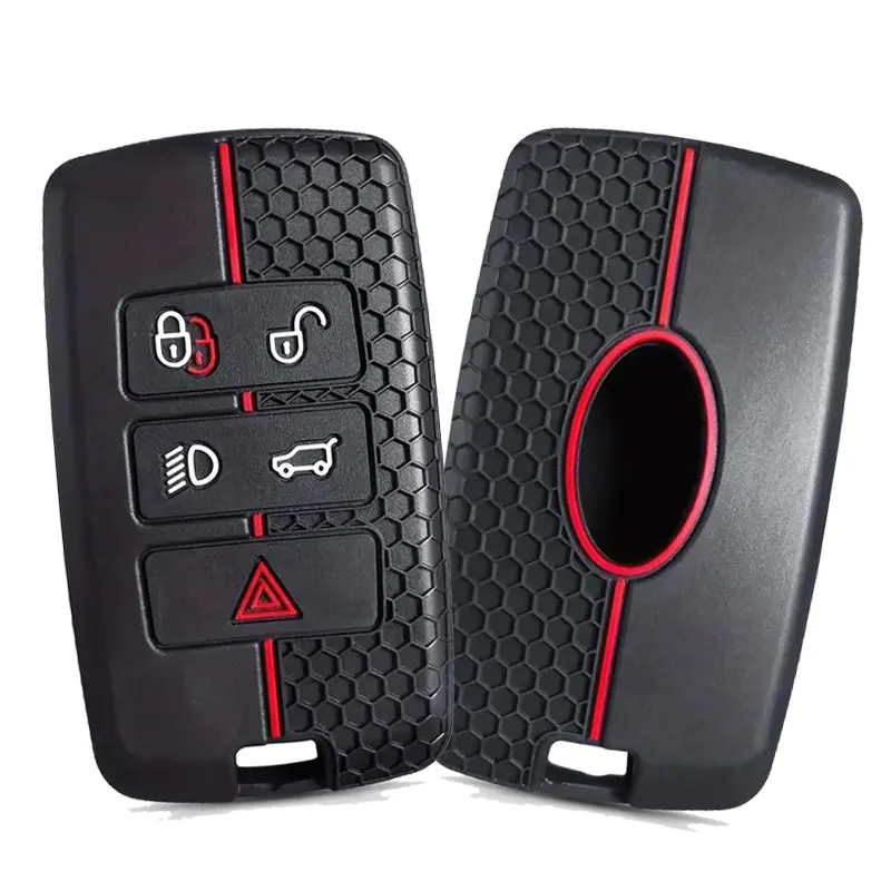 High Quality 5 Buttons Durable Keyless Entry Remote Key Jacket Protective For Land Rover Discovery Car Key Covers