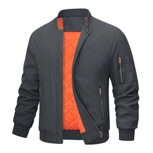 Wholesale Price Spring Autumn <b>Men's</b> Bomber <b>Jacket</b> Windproof Bomber <b>Men's</b> <b>Jackets</b> Long Sleeve Casual Style High Street Polyester - Product Image 5