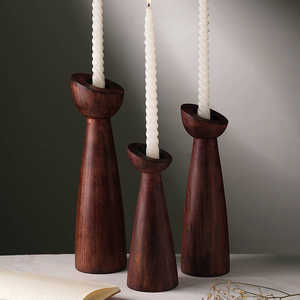 Portavelas Soporte de madera para estilo rural Reiki Aromaterapia Spa Sala de estar Sustaibalbe Madera - Product Image 5