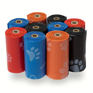 Bolsas para Desechos de Mascotas con Estampado de Huellas, Bolsas Desechables para Recoger Excrementos de Perro, para Paseos - Product Image 5