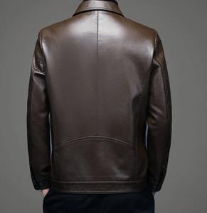 เสื้อแจ็กเก็ตหนังเทียมสำหรับเด็กผู้ชาย, เสื้อแจ็คเก็ตหนัง PU แขนยาวสำหรับ4XL เสื้อโค้ทสีขาวไซส์ใหญ่พิเศษสำหรับผู้ชาย - Product Image 5