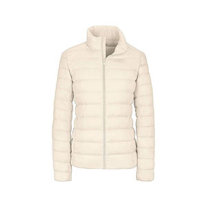 Veste matelassée à capuche décontractée de haute qualité pour femmes veste doublée en nylon léger à la mode hiver tissu imprimé respirant Plus - Product Image 2