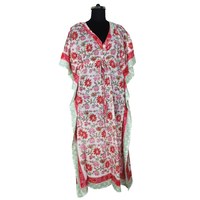 Longue caftans Offre Spéciale pour l'été 2025 grande taille robe main bloc imprimé caftan robe femmes porter nuit Maxi habiller caftan