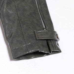 Nueva Chaqueta de Cuero Vintage Casual para Hombre, Diseño de Motociclista, con Bolsillos, Chaqueta de Cuero PU - Product Image 6