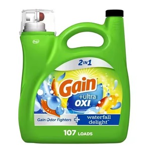 Ultra Oxi 154 Floz Detergente líquido para ropa Lavanda Perfumada Cascada Delight 107 Cargas Hojas Lavado en polvo Ganancia - Product Image 1