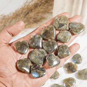 Pendentif Cœur en Labradorite Éblouissant – Cristaux de Guérison Premium pour la Méditation, le Quotidien et les Fêtes – Prix de Gros - Product Image 3