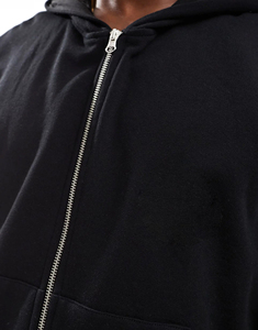 Sudadera con Capucha Premium de Gran Tamaño con Hombros Caídos para Hombre, Invierno, Alta Calidad, 460 g/m², 100% Algodón, Felpa Francesa, con Cierre - Product Image 6