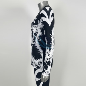 Female 2 Piece Rash Guard Custom Logos Sublimation Printing <b>Leggings</b> Short Rash Guard Set Long Sleeve <b>Swim</b> Tee & <b>Leggings</b> Sets - Product Image 4