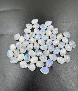 Bleu Flashy arc-en-ciel pierre de lune Briolette Checker coupe poire forme haute qualité pierres précieuses naturelles en vrac pour la fabrication de bijoux en gros - Product Image 1