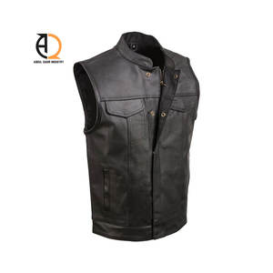 Top Quality New Style <b>Waistcoat</b> <b>Leather</b> Vest Custom Size Breathable Most Popular <b>Leather</b> Vest <b>for</b> <b>Men</b> - Product Image 5