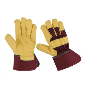 Precio barato vaca Split cuero guantes de trabajo seguridad soldadura construcción conductor trabajo cuero Rigger guantes de mano al mejor precio - Product Image 2