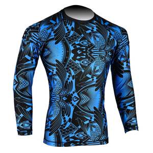Sublimation UPF50 Rashguard Long Sleeve Diving Shirt Flexible <b>Wetsuit</b> Top Quick Dry Breathable Anti-Bacterial Surfwear - Product Image 6