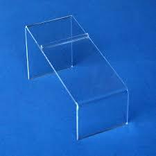 <b>Clear</b> Acrylic <b>Shoe</b> Display Rack Elegant Sandal Riser Stand Retail Shop Perfect for Showcasing Footwear with Style and Simplicity - Product Image 6