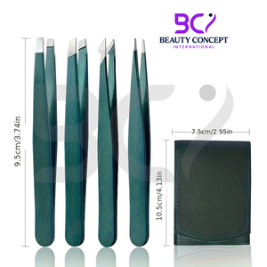 Pinzas de Precisión para Cejas con Punta Inclinada, Herramienta de Acero Inoxidable para Depilación Facial y Cuidado de la Forma de las Cejas - Product Image 3