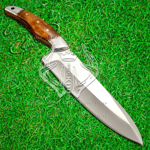 Cuchillo de Chef de cocina de hoja de acero D2 hecho a medida de alta calidad, corte suave, Funda de cuero de hueso teñido, cuchillo de cocina de mano perfecta - Product Image 2