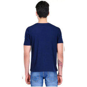 T-shirt Oem 100% coton uni surdimensionné T-shirts pour hommes T-shirts lourds T-shirt personnalisé été écran 3d Logo pour hommes T-shirt imprimé bouffant - Product Image 2