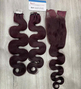 Prix usine vague de corps faisceaux de cheveux humains vietnamien Extension humaine couleur trame cheveux vague de corps - Product Image 1