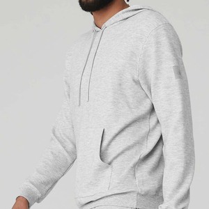 52% Airlume coton peigné et filé à l'anneau 48% polyester sweat à capuche respirant - Product Image 2
